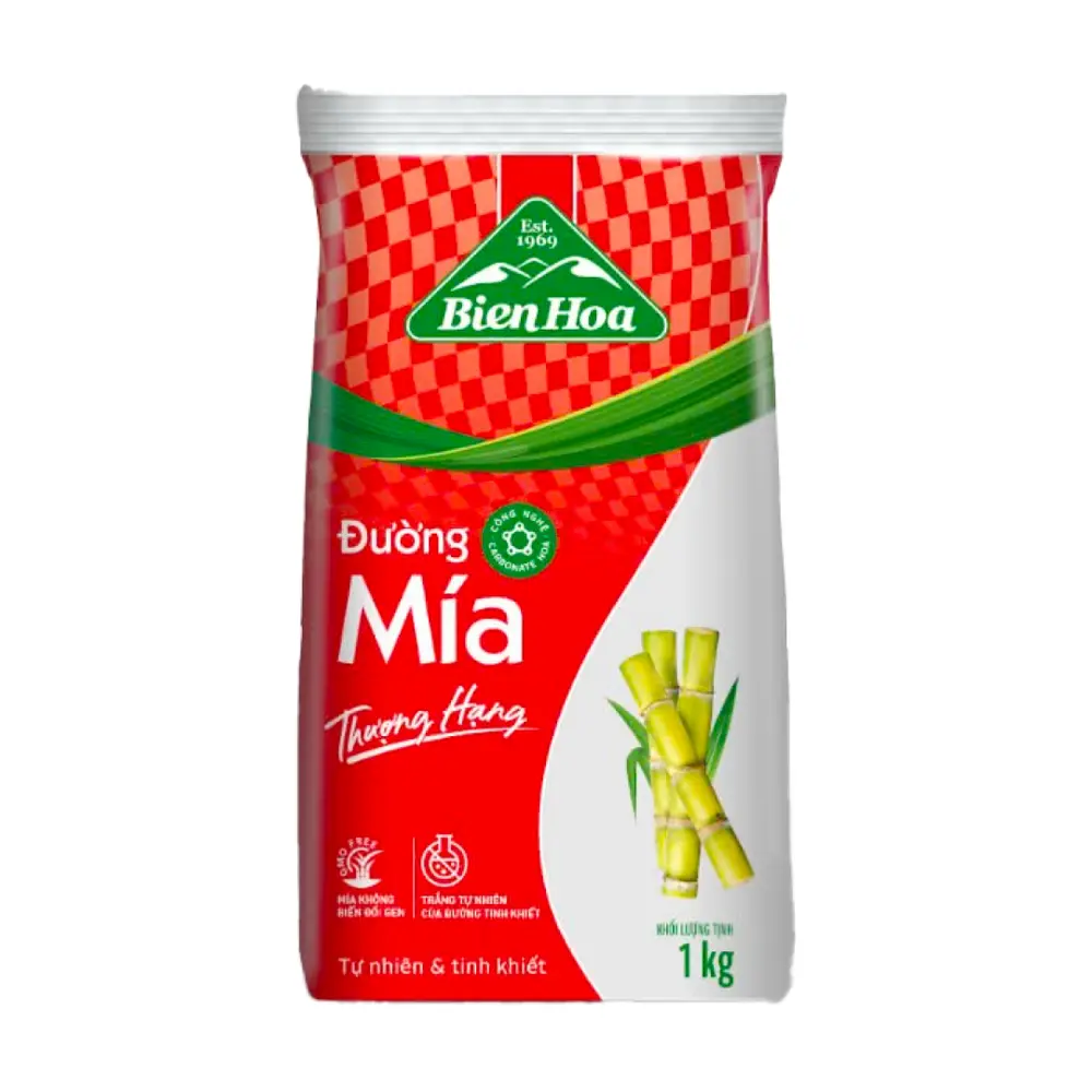 Đường Mía Thượng Hạng, Premium Cane Sugar (1kg) - BIEN HOA