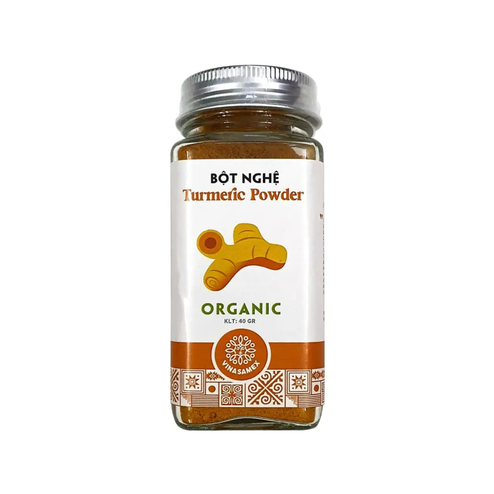 Bột Nghệ Hữu Cơ, Organic Turmeric Powder (40g) - VINASAMEX