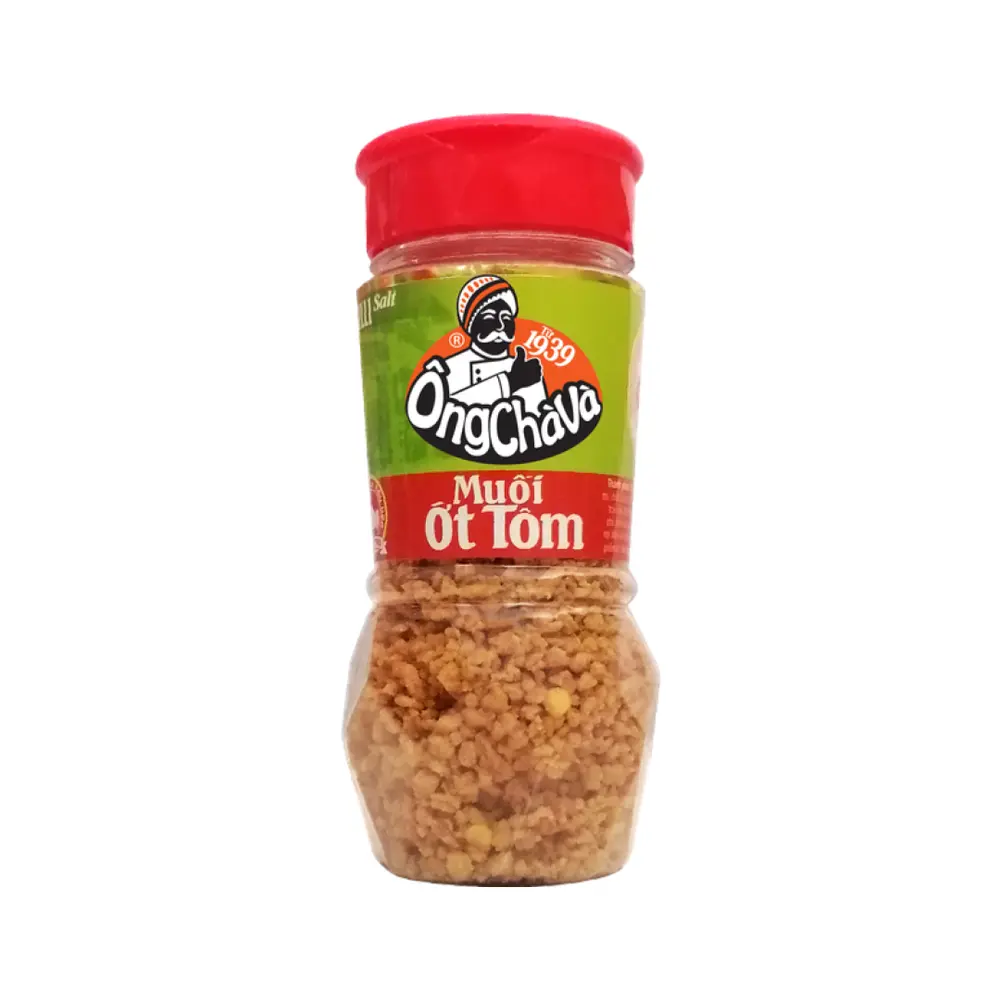 Muối Ớt Tôm, Shrimp & Chili Salt (110g) - ONG CHA VA