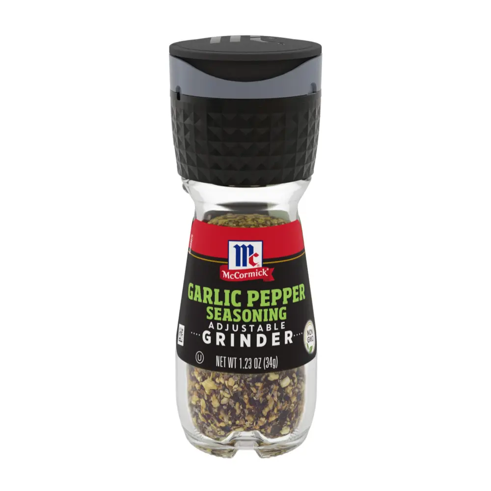 Gia Vị Hỗn Hợp Tiêu & Tỏi Gắn Dụng Cụ Xay, Garlic Pepper Seasoning with Adjustable Grinder (34g) - MCCORMICK