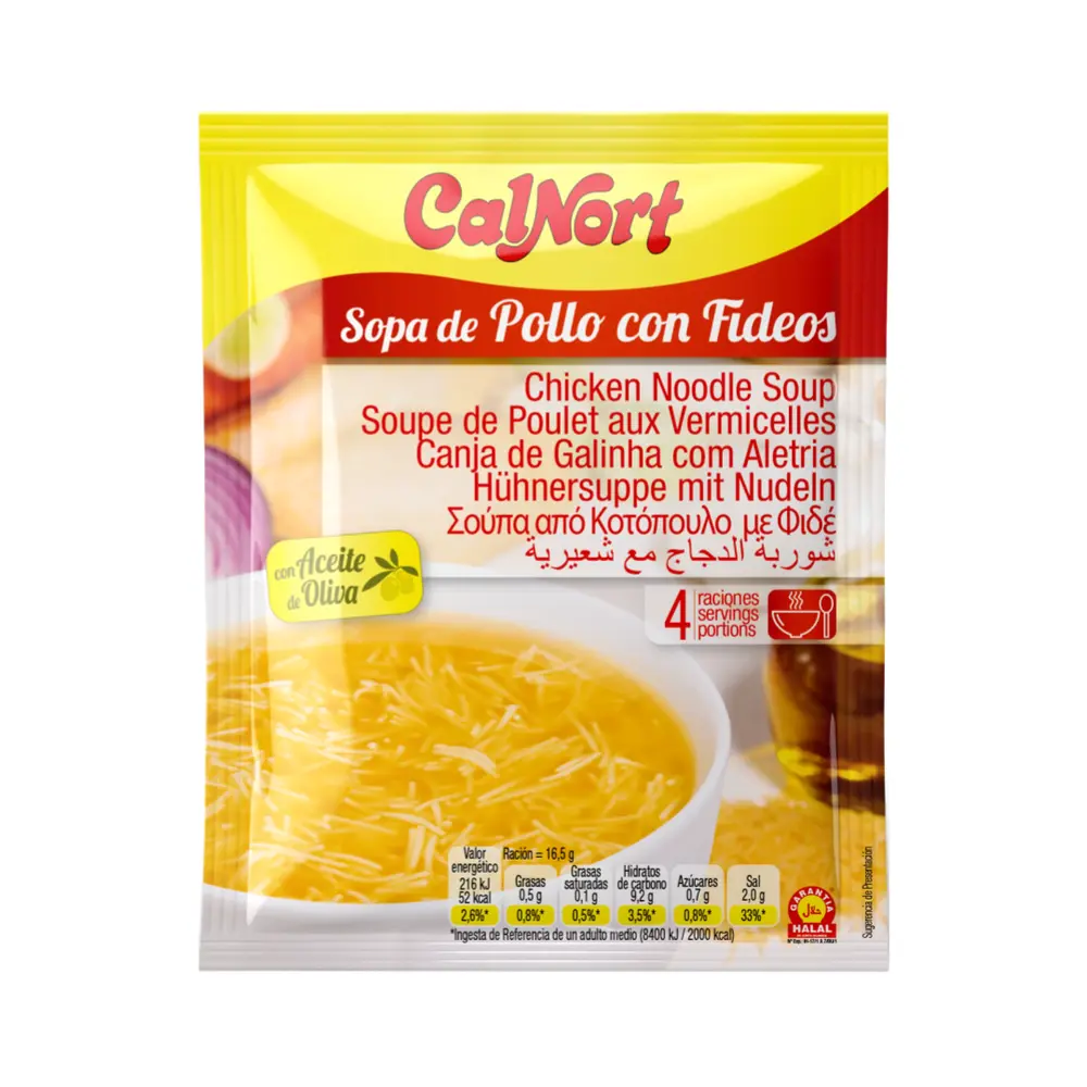 Súp Mì Gà, Chicken Noddle Soup, 4 Phần (66g) - CALNORT