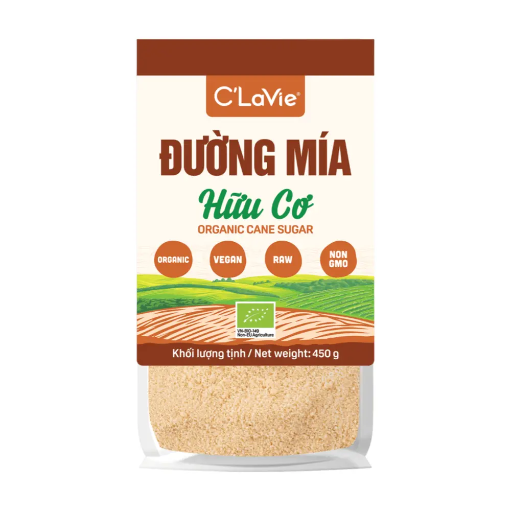 Đường Mía Hữu Cơ, Organic Cane Sugar (450g) - C'LAVIE
