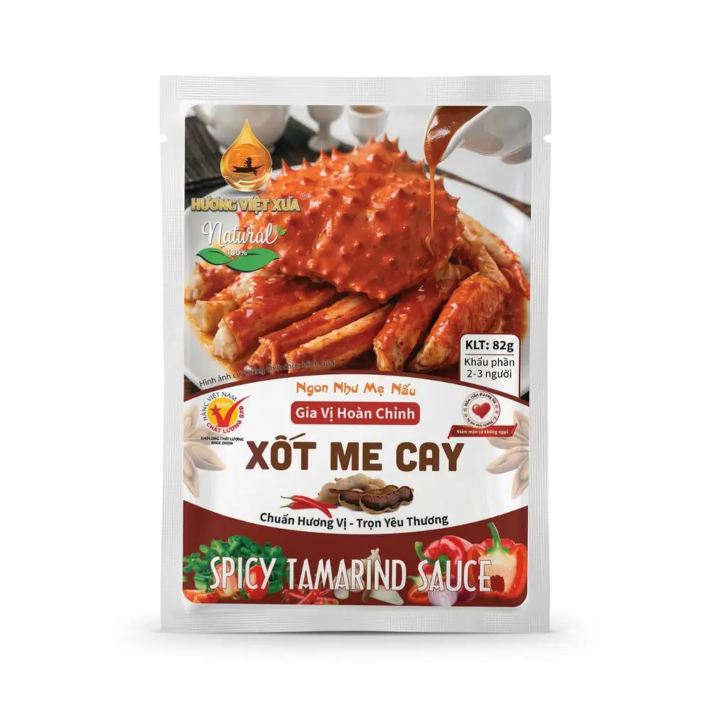 Sốt Me Cay, Spicy Tamarind Sauce (82g) - HUONG VIET XUA