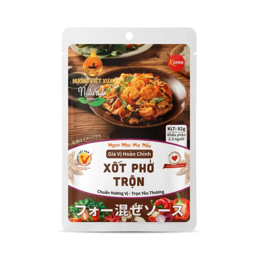 Sốt Phở Trộn, Stir-Fried Pho Noodle Sauce (82g) - HUONG VIET XUA