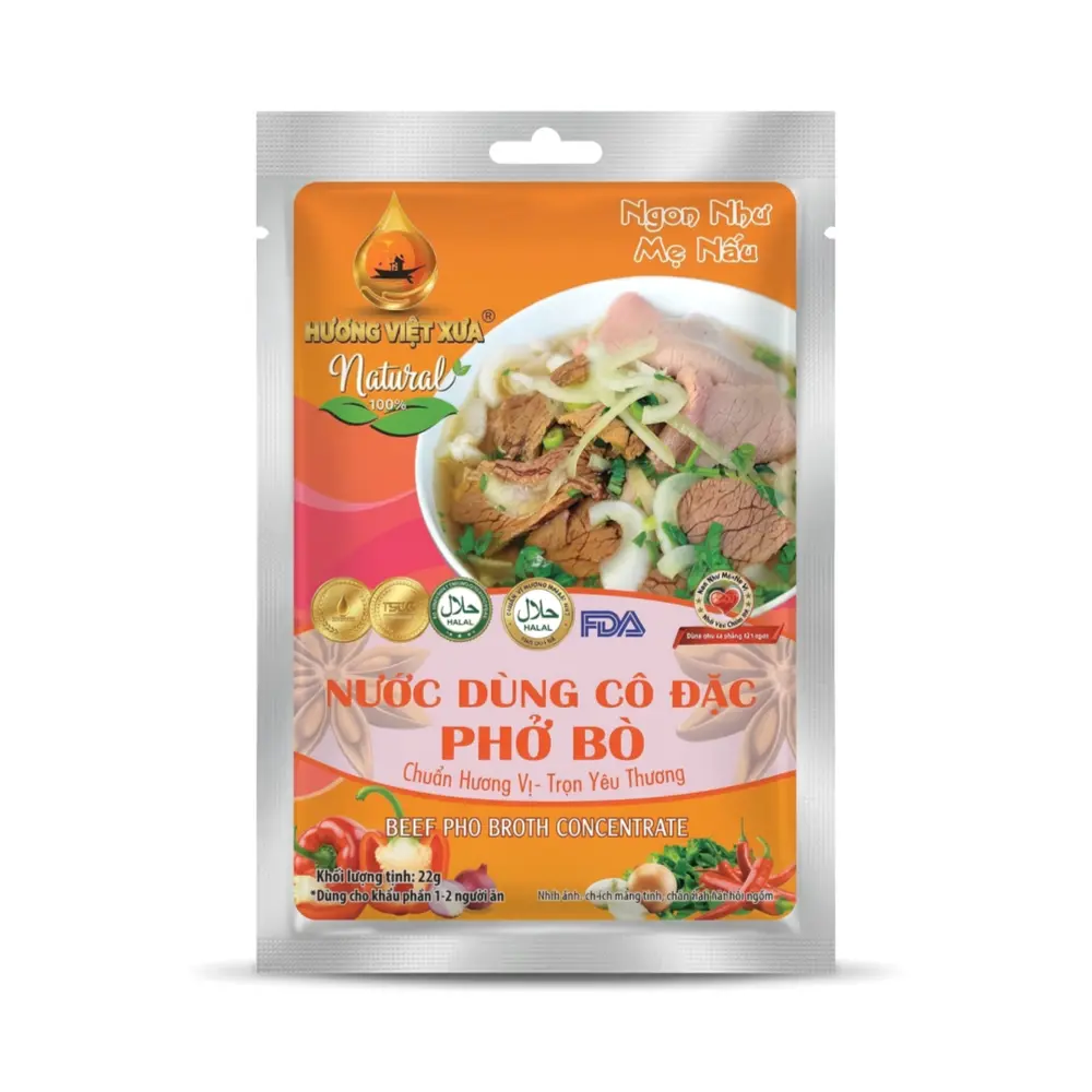 Nước Dùng Cô Đặc Phở Bò, Beef Pho Broth Concentrate (82g) - HUONG VIET XUA