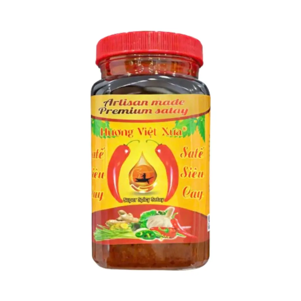 Sa Tế Siêu Cay, Artisan Made Premium Super Spicy Satay (450g) - HUONG VIET XUA