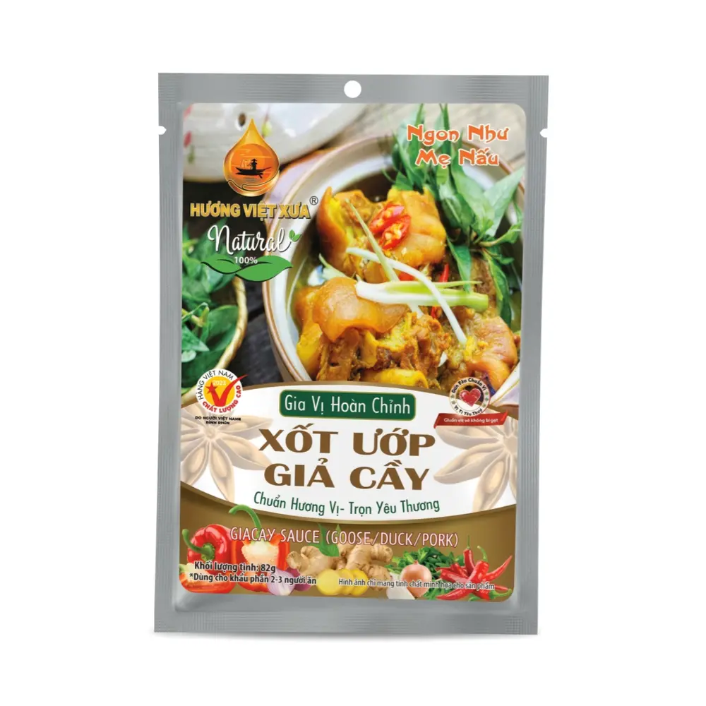 Sốt Ướp Giả Cầy, Gia Cay Sauce (Goose/Duck/Pork) (82g) - HUONG VIET XUA