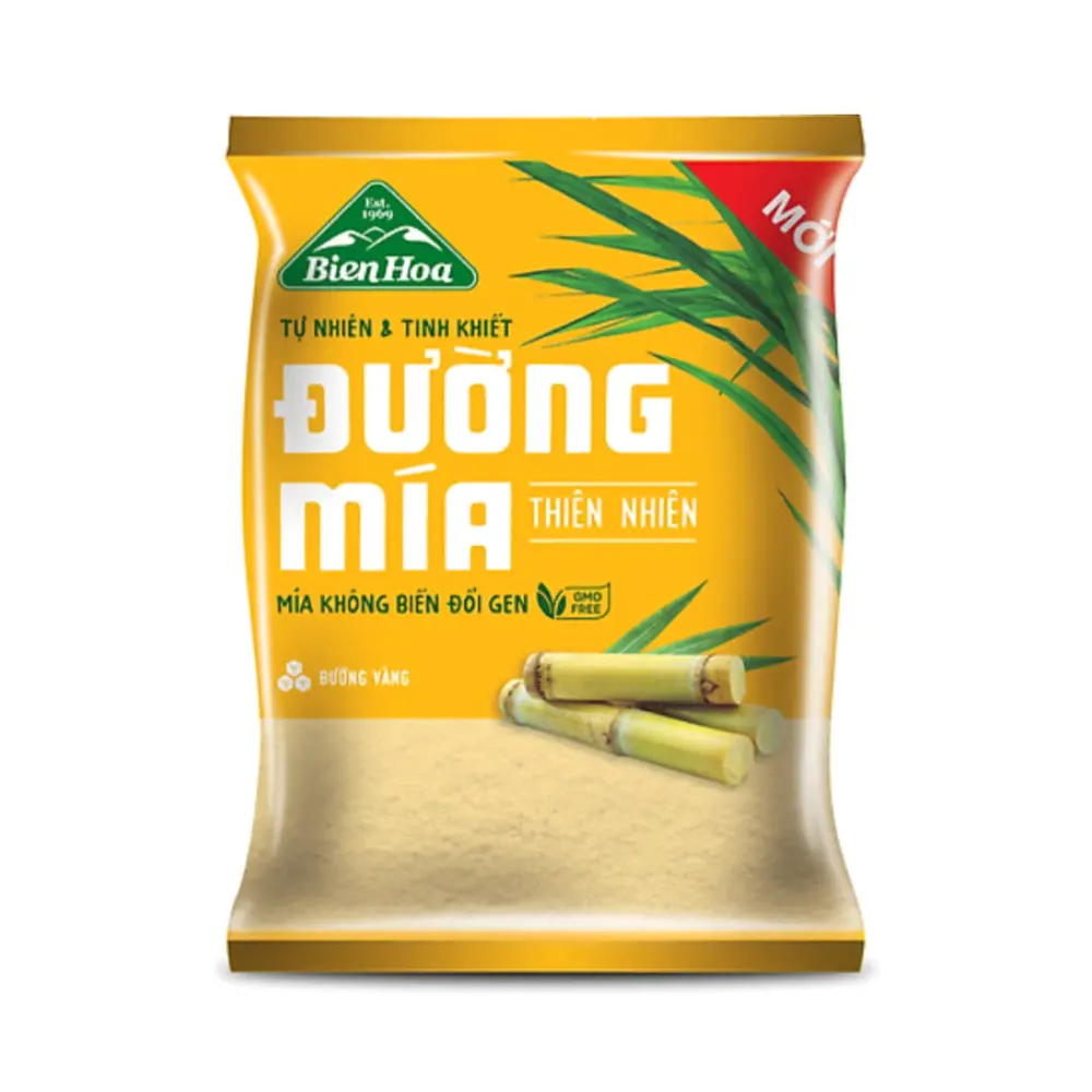Đường Mía Thiên Nhiên, Natural Cane Sugar, GMO Free (1kg) - BIEN HOA