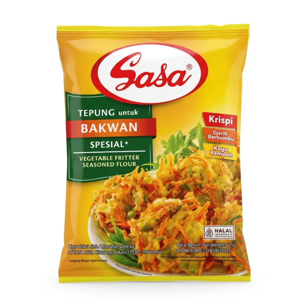 Bột Chiên Rau Củ, Vegetable Fritter Seasoned Flour, Spesial (225g) - SASA