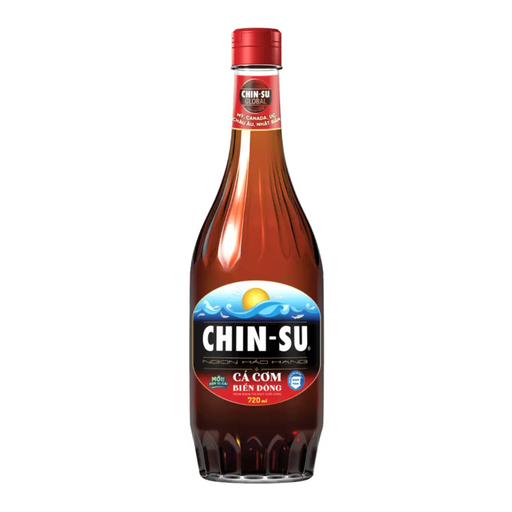 Nước Mắm Cá Cơm Biển Đông Giảm Mặn, Less-Salt Anchovy Fish Sauce (720ml) - CHIN-SU FOODS