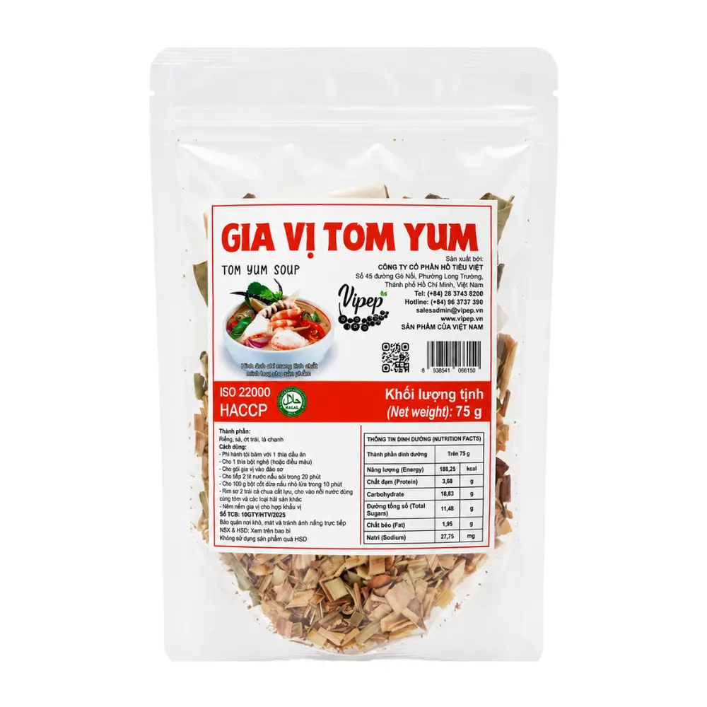 Gia Vị Tom Yum, Tom Yum Soup Seasoning (75g) - VIPEP
