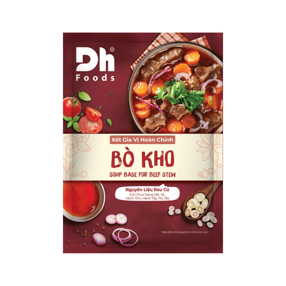 Sốt Bò Kho, Soup Base for Beef Stew (80g) - DH FOODS