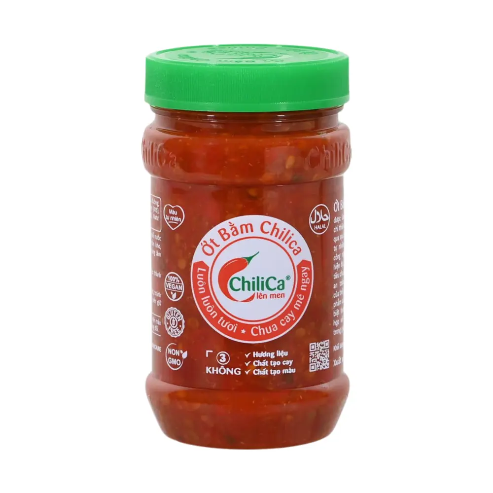 Ớt Bằm Lên Men, Fermented Minced Chili (212g) - CHILICA