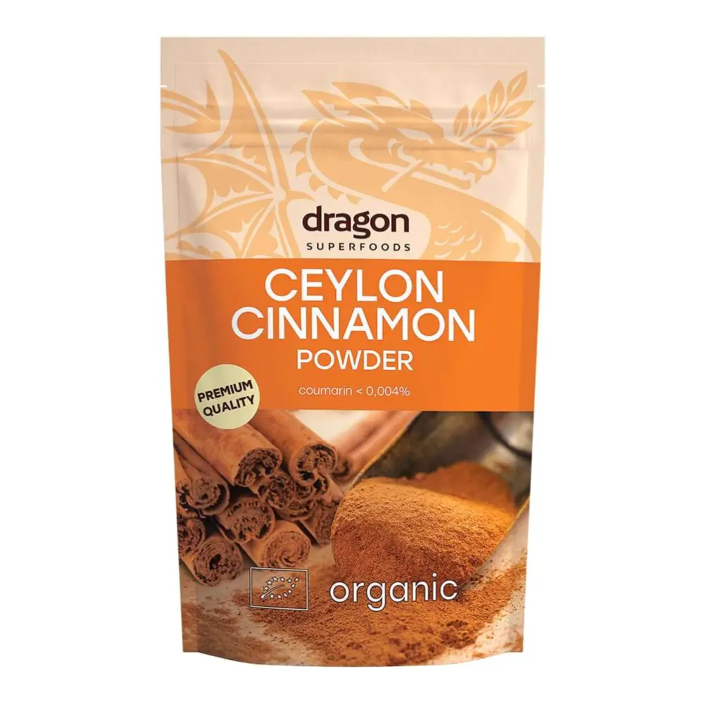 Bột Quế Ceylon Hữu Cơ, Organic Ceylon Cinnamon Powder (150g) - DRAGON SUPERFOODS