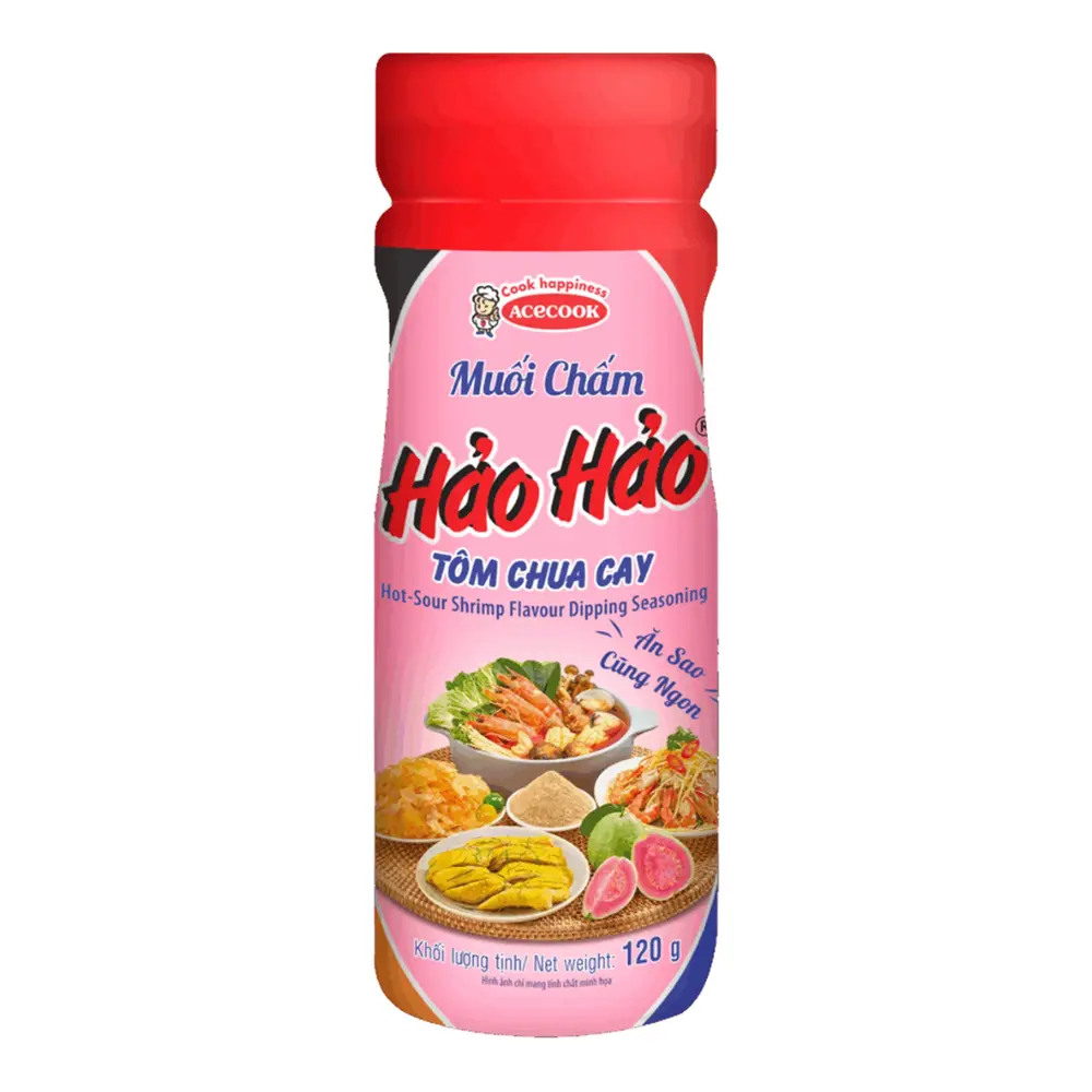 Muối Chấm Hảo Hảo Tôm Chua Cay, Hot-Sour Shrimp Flavour Dipping Seasoning Salt (120g) - ACECOOK