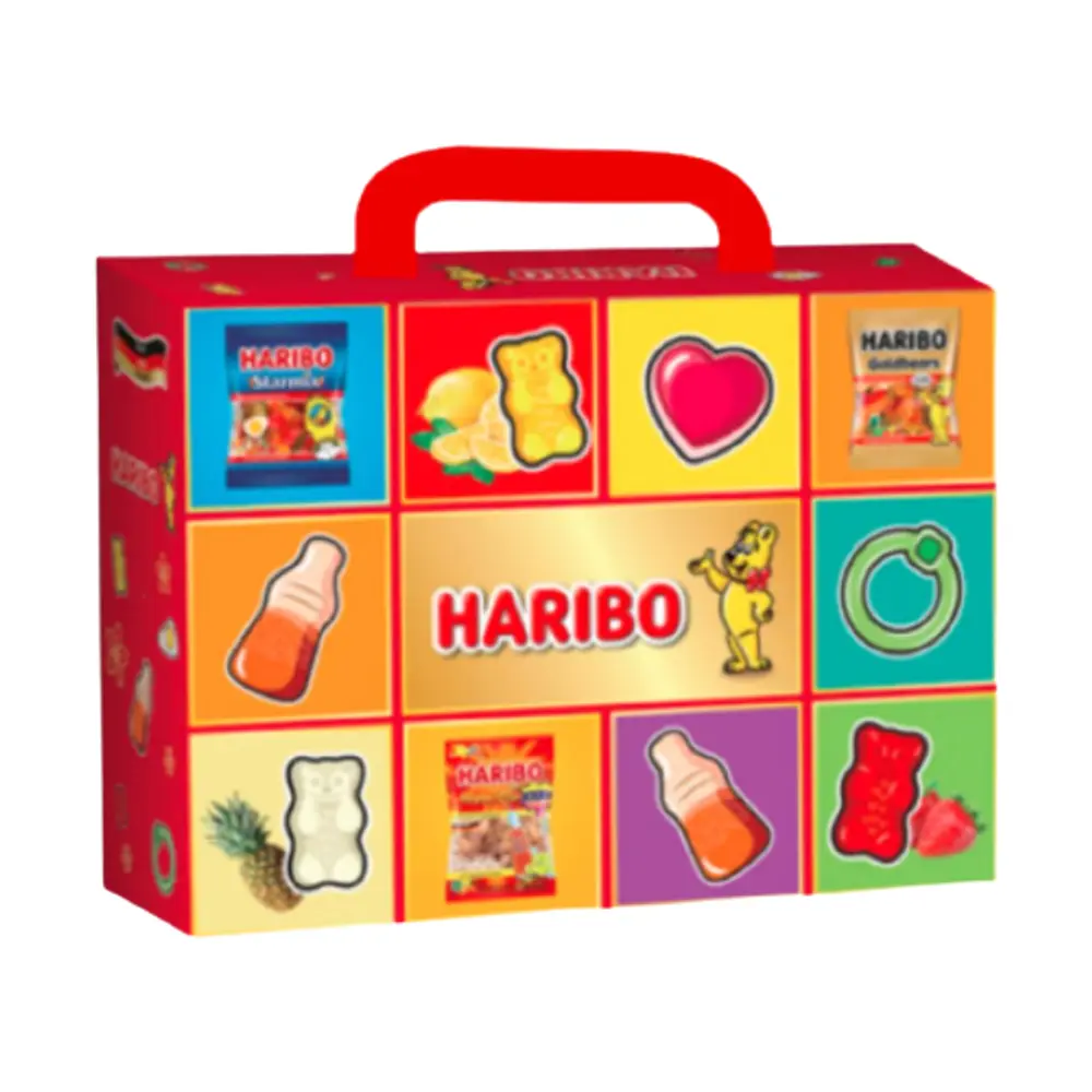 Hộp Quà Kẹo Dẻo Gấu, Collection Paper Box, 3 Gói (240g) - HARIBO