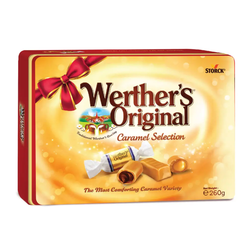 Kẹo Caramel Hộp Quà Tặng, Werther`s Original, Caramel Selection Gift Box (260g) - STORCK
