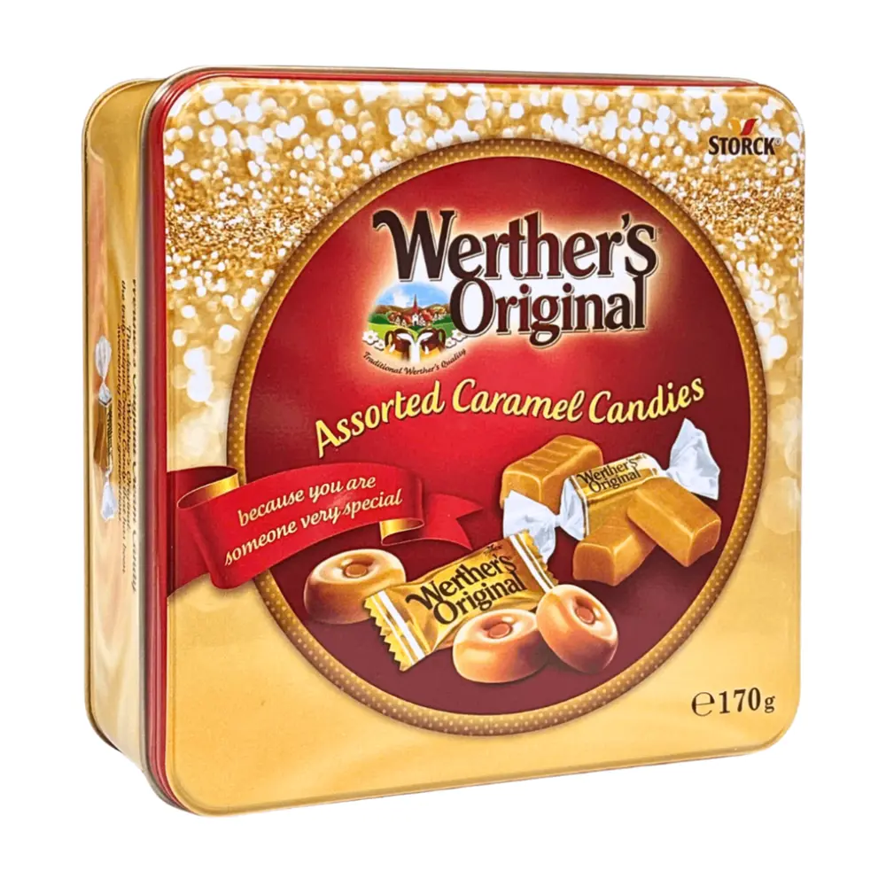 Kẹo Caramel Hỗn Hợp Hộp Quà Tặng, Werther`s Original, Assorted Caramel Candies (170g) - STORCK