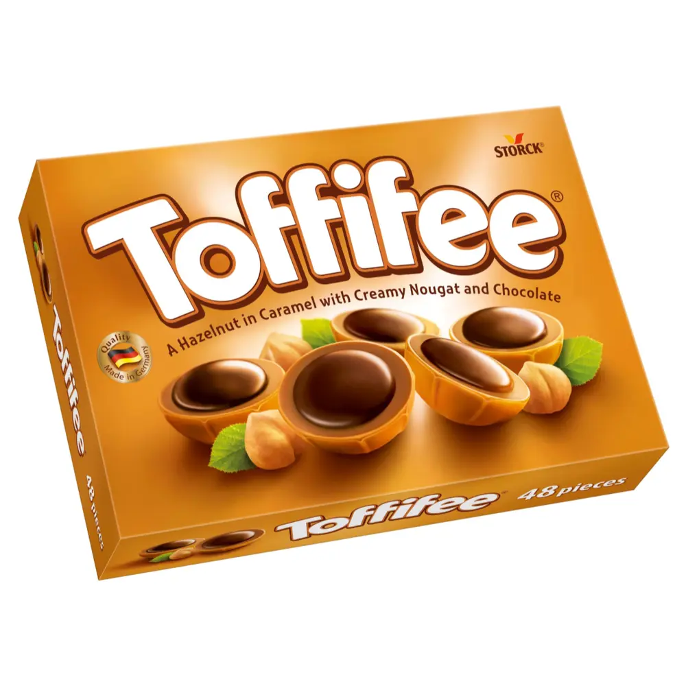 Kẹo Caramel Hạt Phỉ, Toffifee, Hazelnut in Caramel with Creamy Nougat & Chocolate (400g) - STORCK