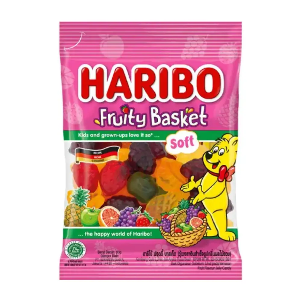 Kẹo Dẻo Trái Cây, Gummies, Fruity Basket (80g) - HARIBO
