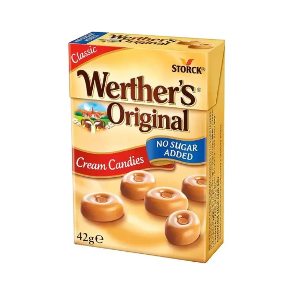 Kẹo Caramen Không Đường, Werther`s Original, Classic Cream Candies, No Sugar Added (42g) - STORCK