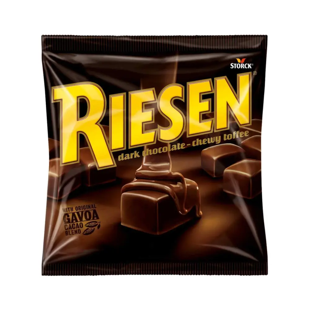 Kẹo Socola Đen Nhân Toffee, Riesen, Dark Chocolate Chewy Toffee (150g) - STORCK