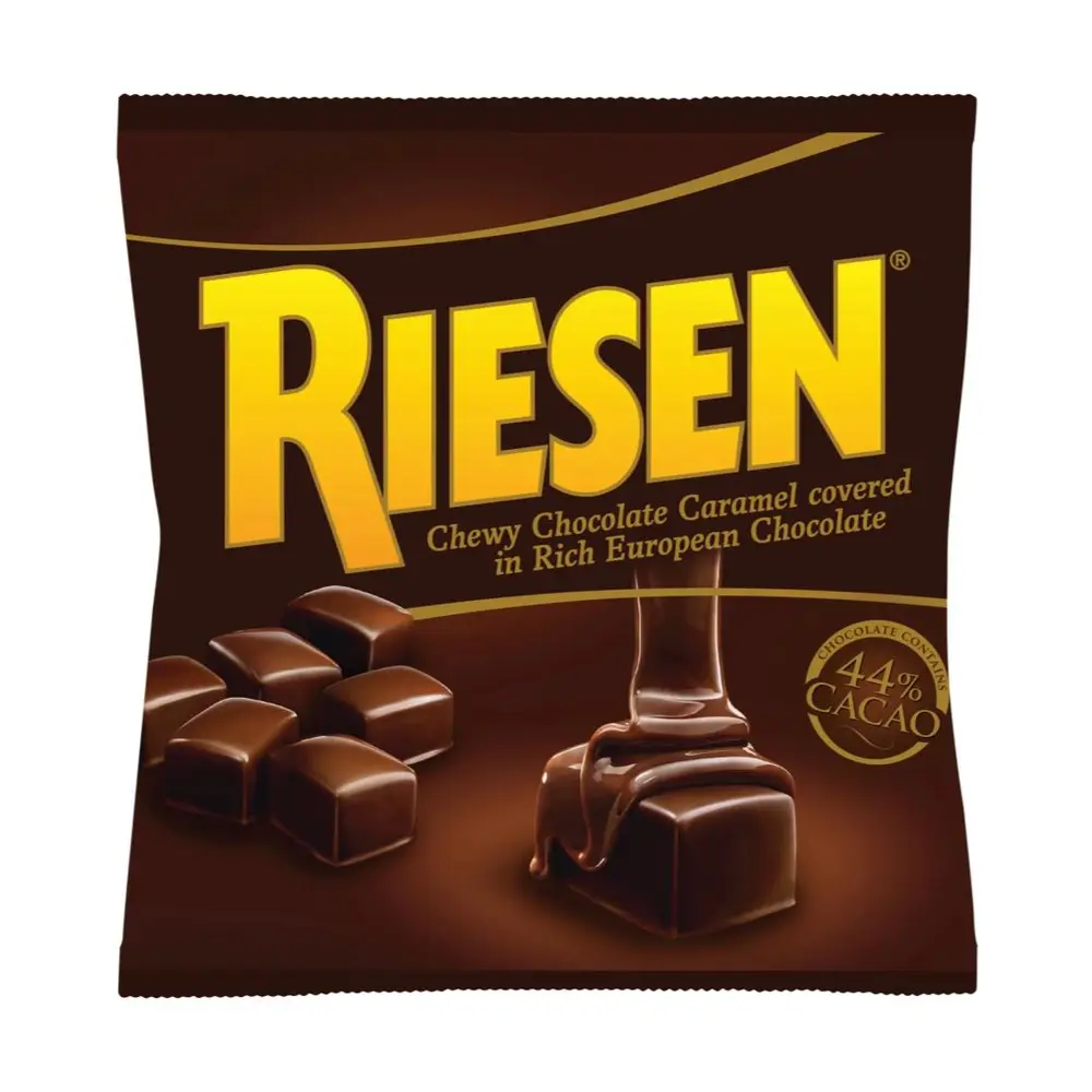 Kẹo Socola Đen Nhân Caranmel, Riesen, Dark Chocolate Caramel Chewy Candy (231g) - STORCK