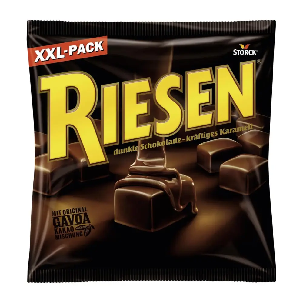 Kẹo Socola Đen Nhân Caramel, Riesen, Dark Chocolate Caramel Chewy Candy (377g) - STORCK