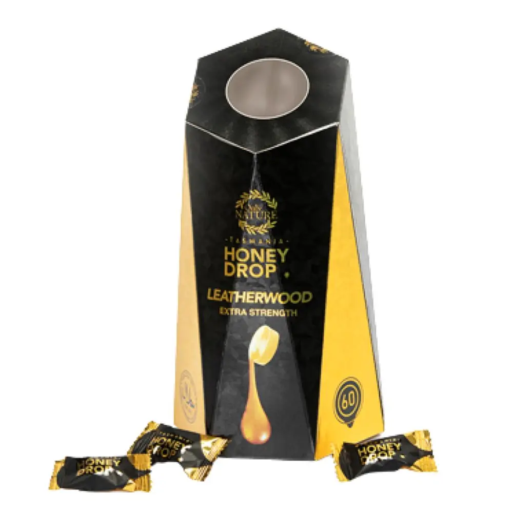 Kẹo Sả Mật Ong, Tasmania Honey Drop, Leatherwood, 60 Viên (200g) - ONLY NATURE