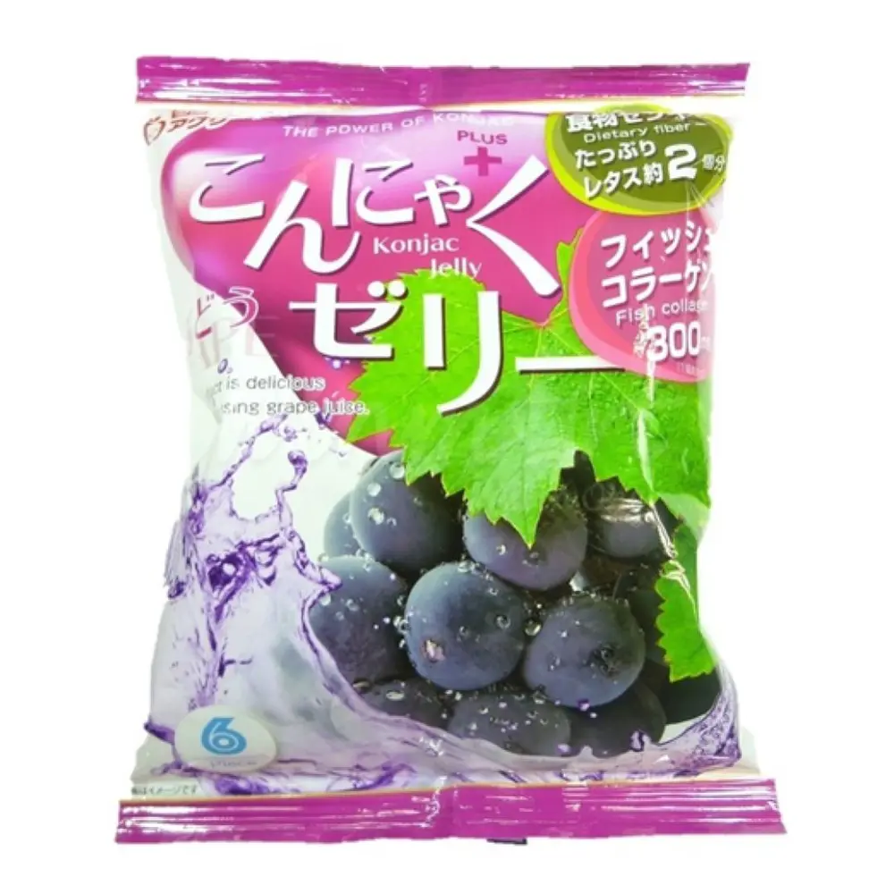 Thạch Rau Câu Vị Nho, Konjac Jelly, Grape Flavor (108g) - YUKIGUNI AGURI