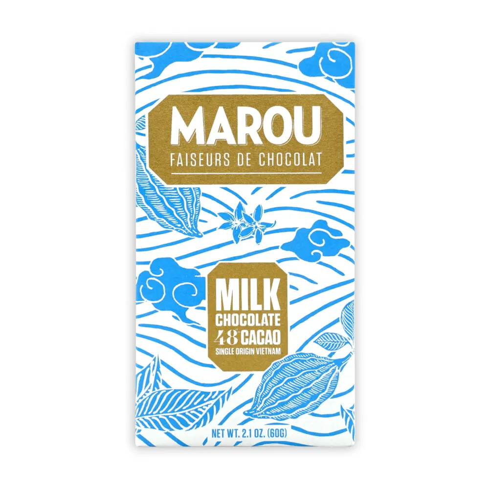 Socola Sữa, Milk Chocolate, 48% Cacao Single Origin (60g) - MAROU