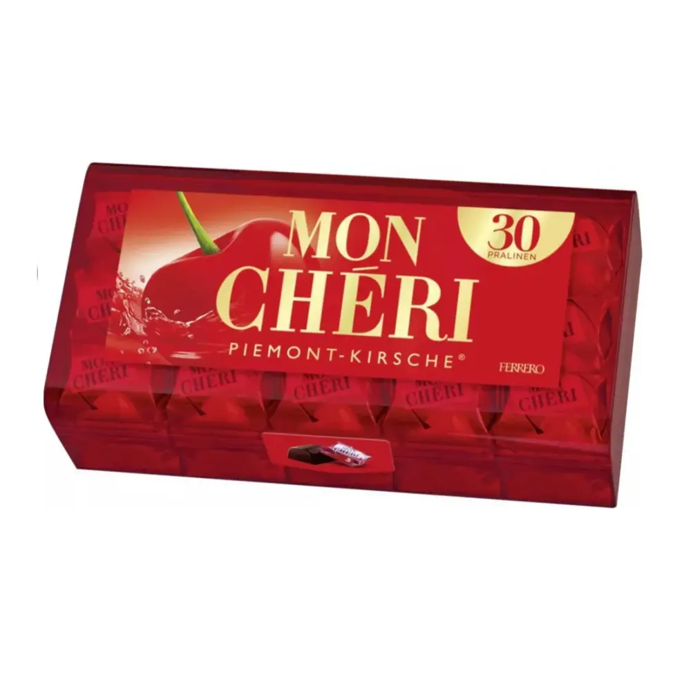 Socola Nhân Rượu & Anh Đào, Mon Chéri, Piemont-Kirsche, Cherry Liqueur Chocolate, 30 Viên (315g) - FERRERO