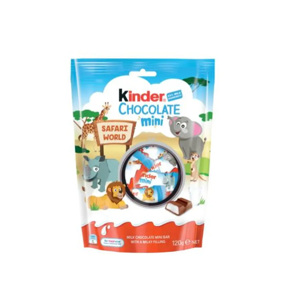 Kẹo Socola Mini Vườn Thú Safari, Chocolate Mini (120g) - KINDER