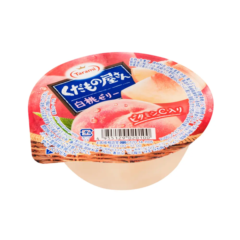 Thạch Đào Trắng, Kudamono Yasan Hakuto Peach Jelly (160g) - TARAMI