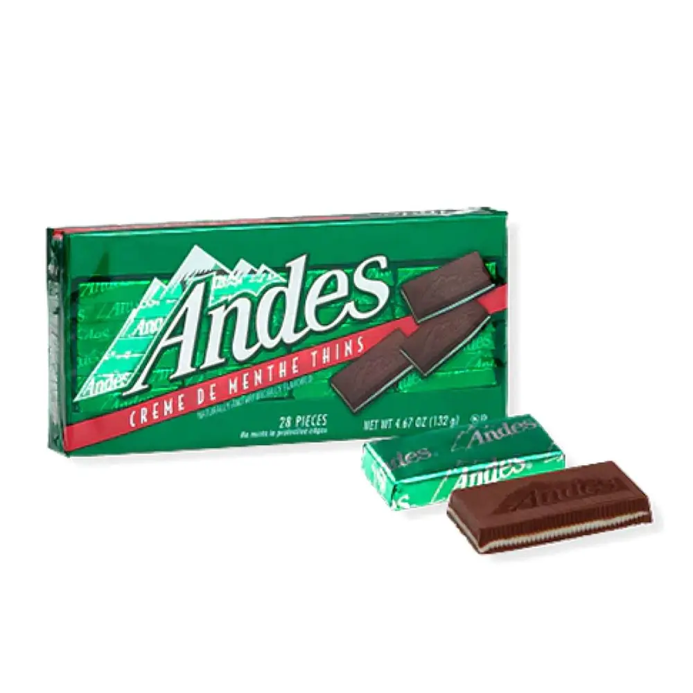 Socola Bạc Hà, Creme de Menthe Thins, 28 Viên, 4.67 oz (132g) - ANDES