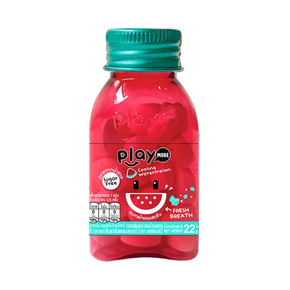 Kẹo Bạc Hà Dưa Hấu, Cooling Menthol Duo Candy, Watermelon (22g) - PLAYMORE