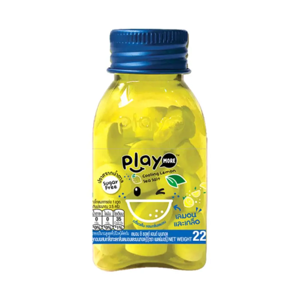 Kẹo Bạc Hà Chanh Muối, Cooling Menthol Duo Candy, Lemon Sea Salt (22g) - PLAYMORE