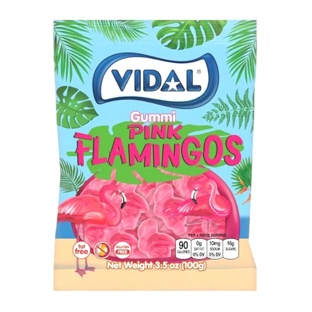 Kẹo Dẻo Hình Hồng Hạc, Pink Flamingos Gummy (100g) - VIDAL