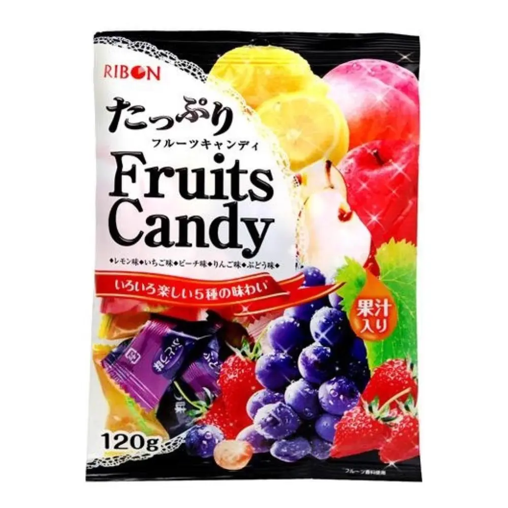 Kẹo Trái Cây Tổng Hợp, Fruits Candy (120g) - RIBON