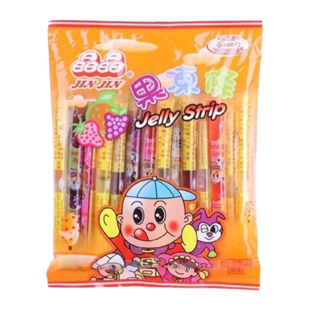 Thạch Ống Vị Trái Cây, Fruit Jelly Strips (470g) - JIN JIN