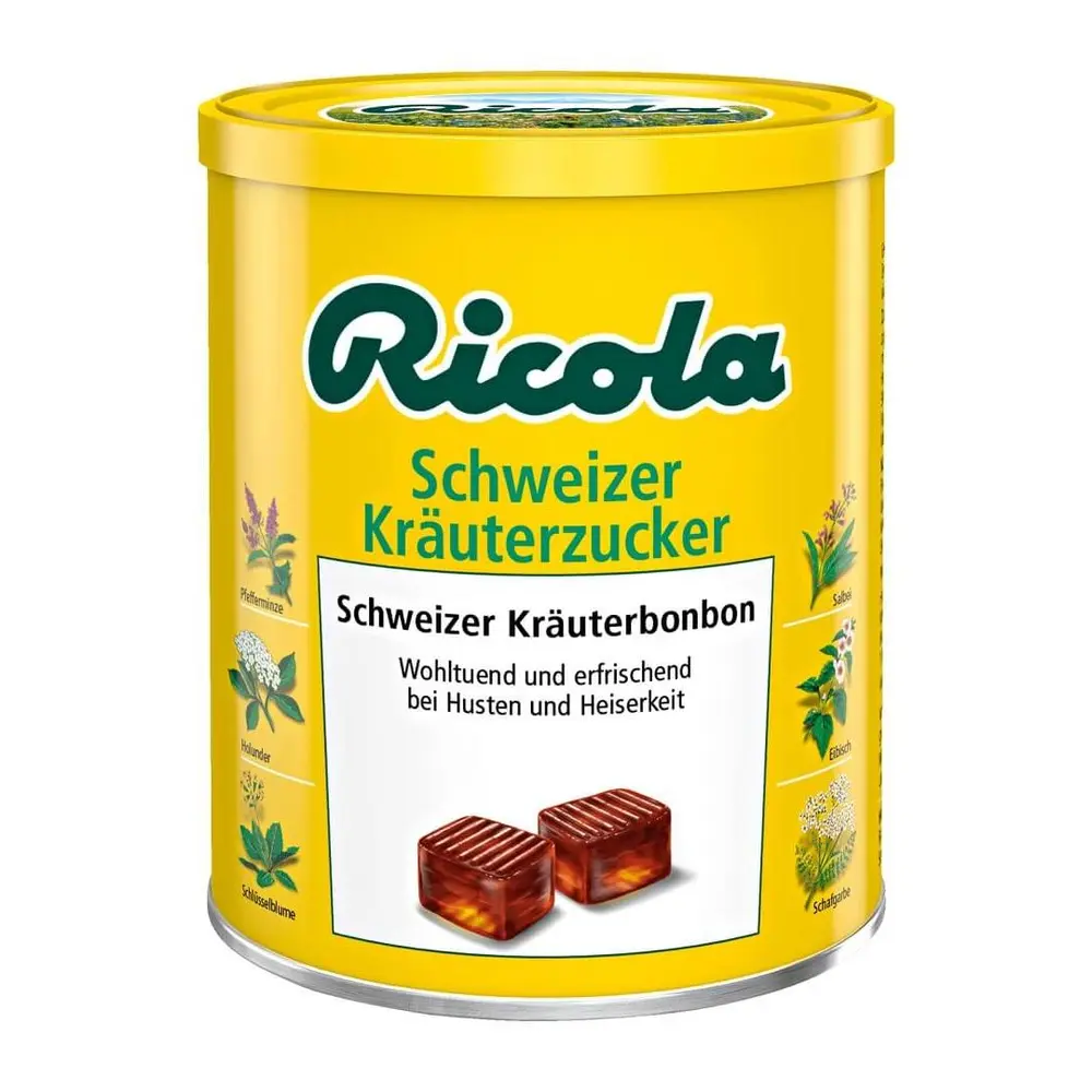 Kẹo Ngậm Thảo Dược, Schweizer Krauterzucker, Swiss Herb Candy (250g) - RICOLA