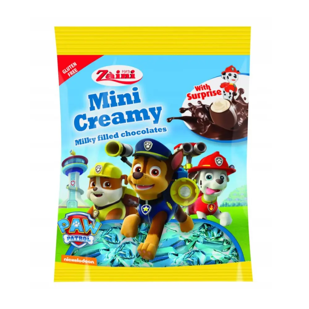 Socola Hình Quả Trứng Nhân Kem Sữa, Mini Creamy, Milky Filled Chocolates, Paw Patrol with Surprise (39g) - ZAINI