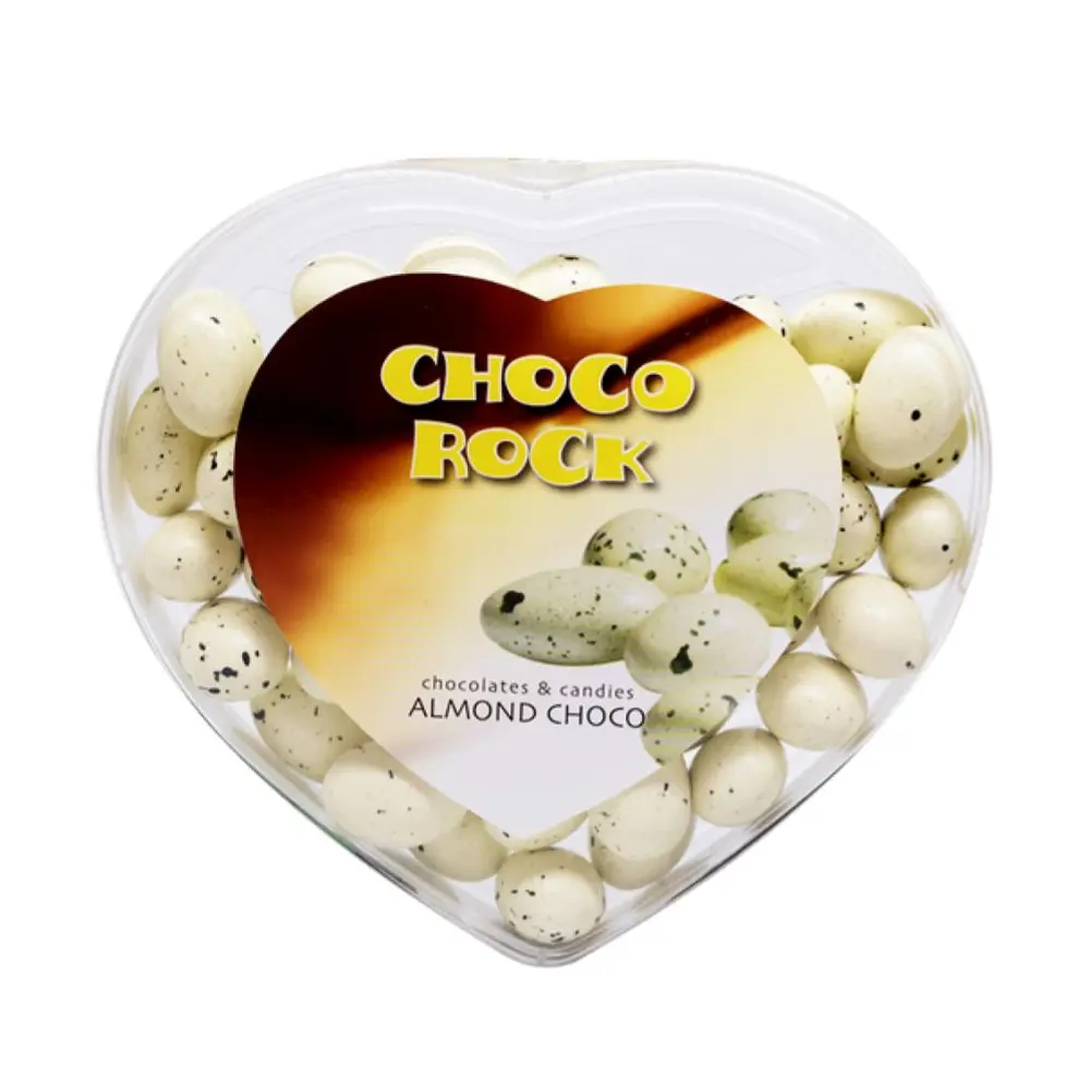 Socola Hạnh Nhân Hình Trứng Cút Hộp Trái Tim, Almond Choco (250g) - CHOCO ROCK