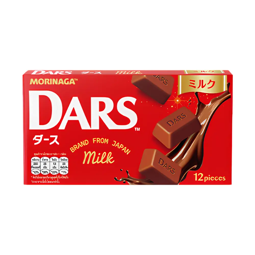 Socola Sữa, Dars, Milk Chocolate, 12 Viên (42g) - MORINAGA