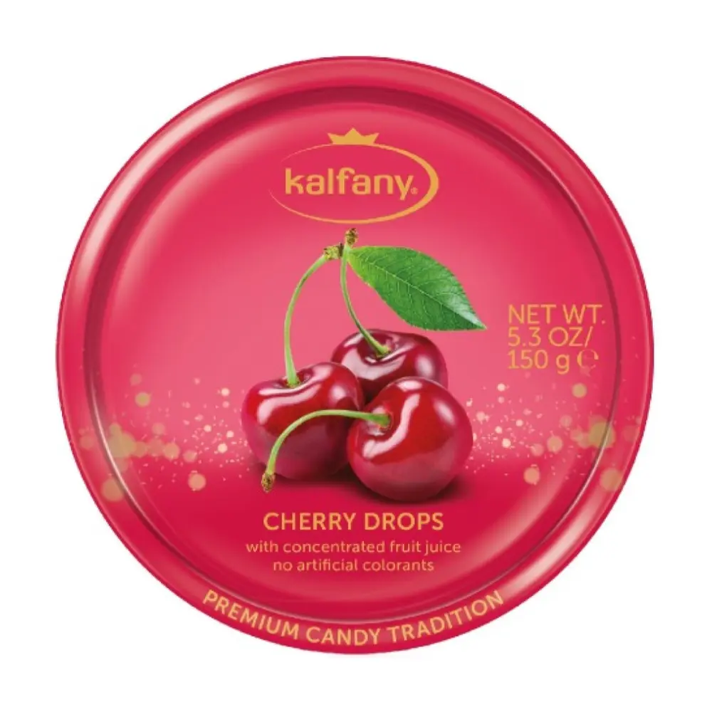 Kẹo Ngậm Anh Đào, Cherry Candies, with Concentrated Fruit Juice, 5.3 oz (150g) - KALFANY