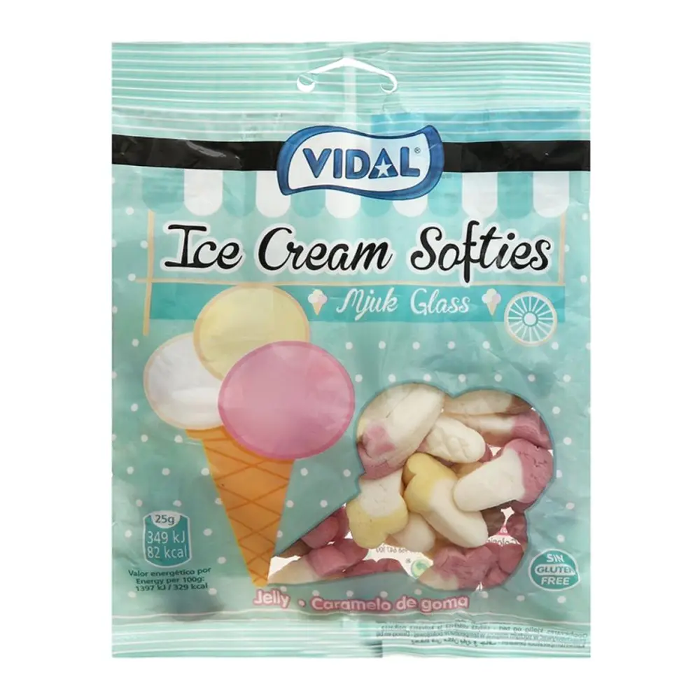 Kẹo Dẻo Hình Cây Kem, Ice Cream Softies Gummy (80g) - VIDAL