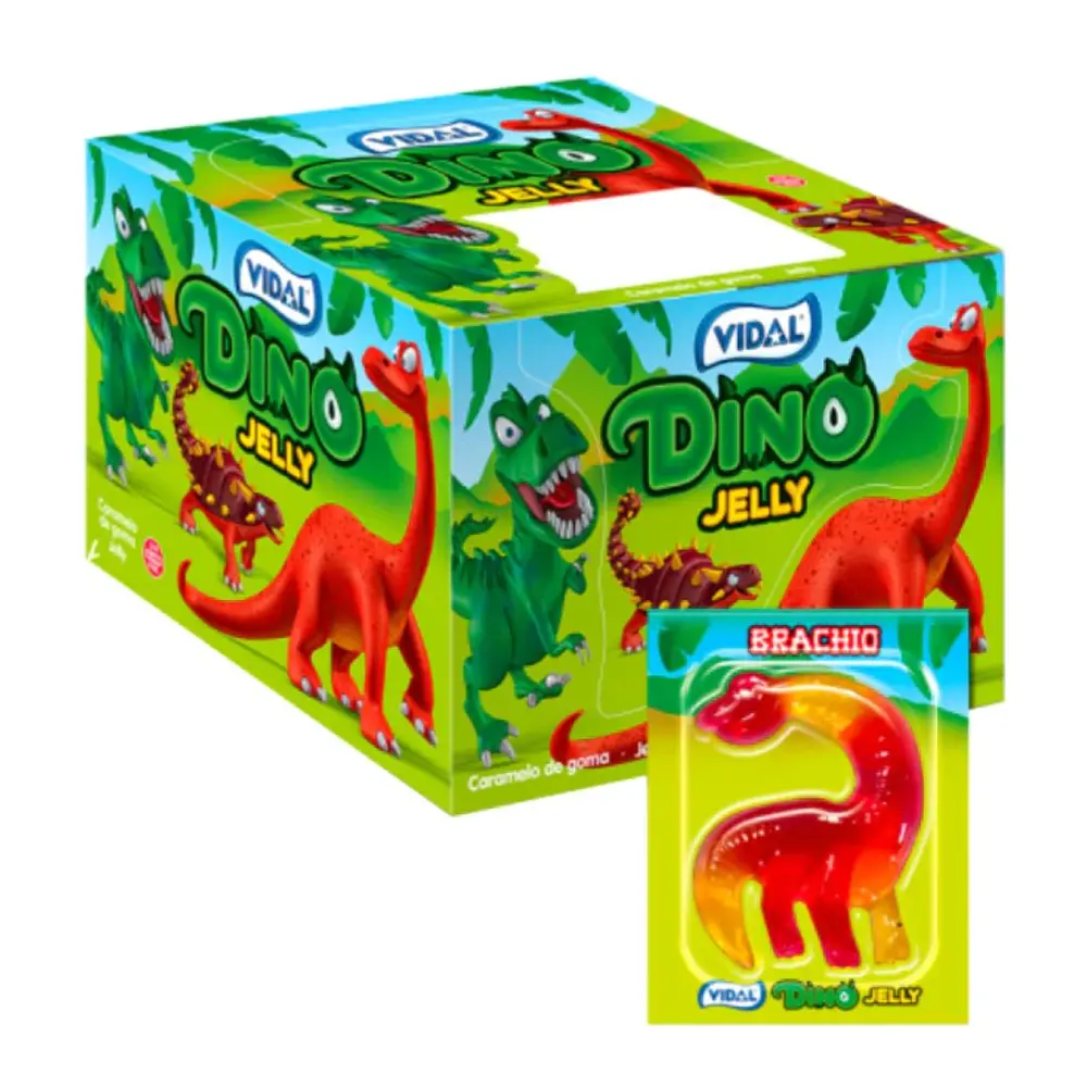 Kẹo Dẻo Hình Khủng Long, Dino Jelly (11g) - VIDAL