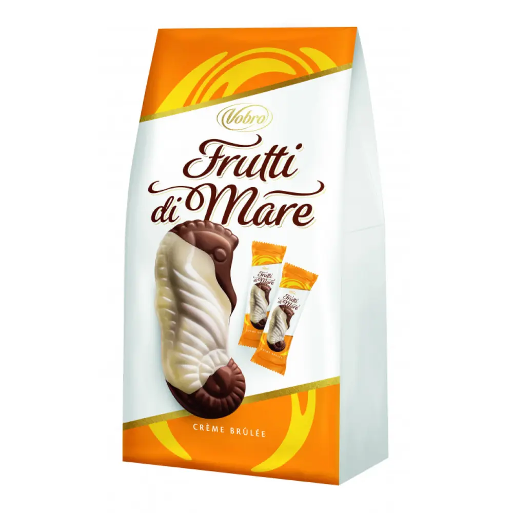 Socola Nhân Creme Brulee, Frutti di Mare, Crème Brûlée (94g) - VOBRO