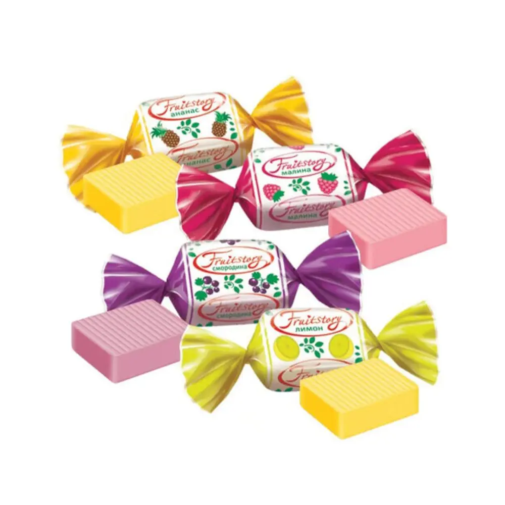 Kẹo Mềm Trái Cây Vị Phúc Bồn Tử, Chanh, Dứa, Lý Chua Đen, Soft Candy, Fruit Assortment (1000g) - FRUITSTORY