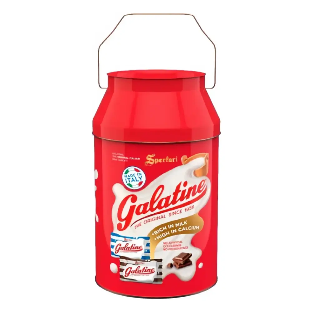 Xô Kẹo Sữa & Socola, Galatine, Milk & Chocolate Milk Candy (200g) - SPERLARI